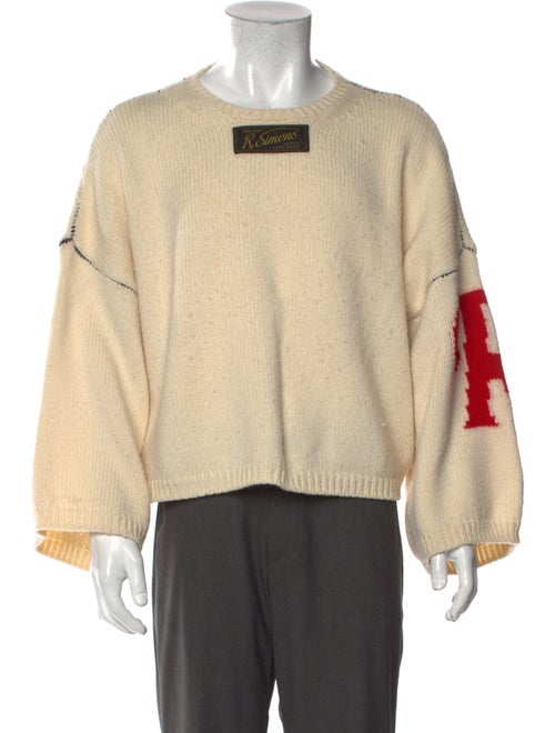 Raf Simons Merino Wool Graphic Print Pullover