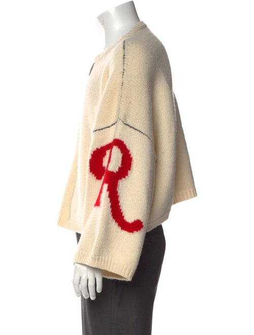 Raf Simons Merino Wool Graphic Print Pullover