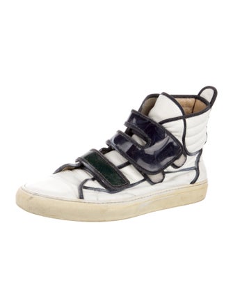 Raf Simons Leather Striped Boots