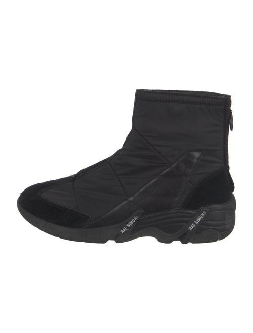 Raf Simons Leather Trim Embellishment Boots