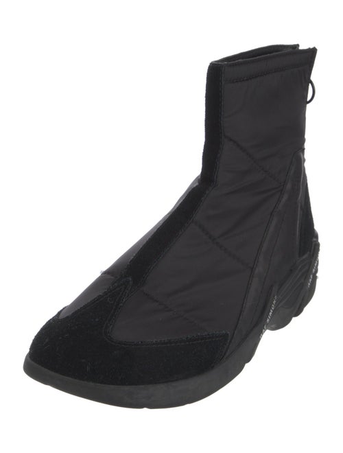 Raf Simons Leather Trim Embellishment Boots