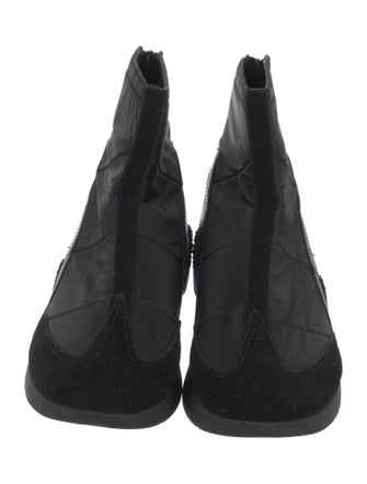Raf Simons Leather Trim Embellishment Boots