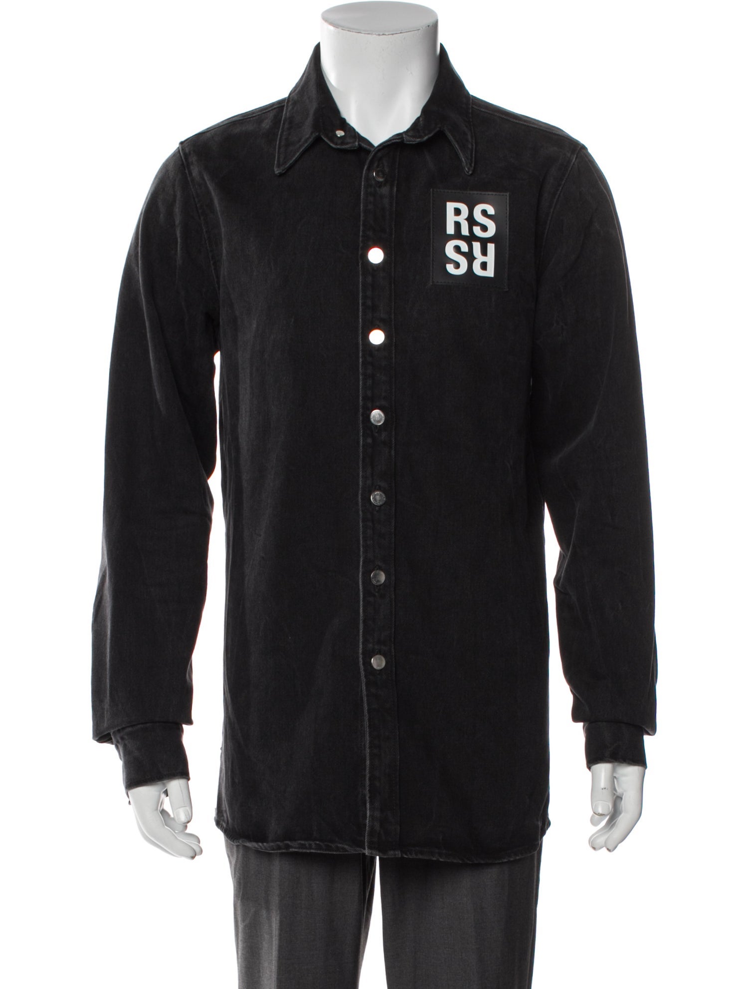 Raf Simons Graphic Print Denim Jacket