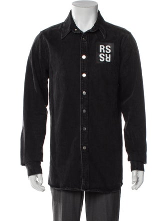 Raf Simons Graphic Print Denim Jacket