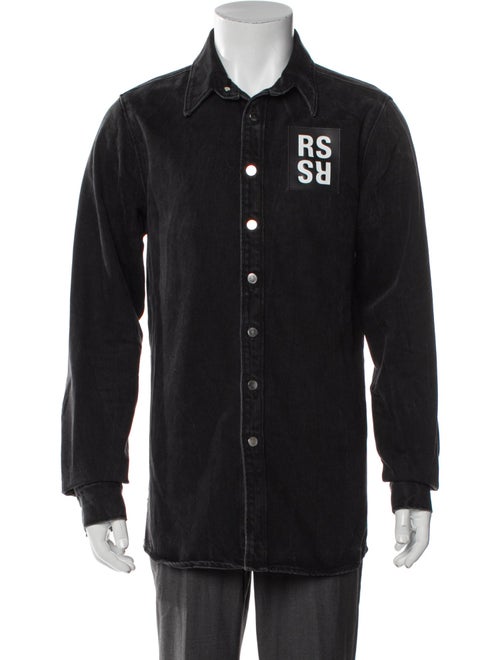 Raf Simons Graphic Print Denim Jacket