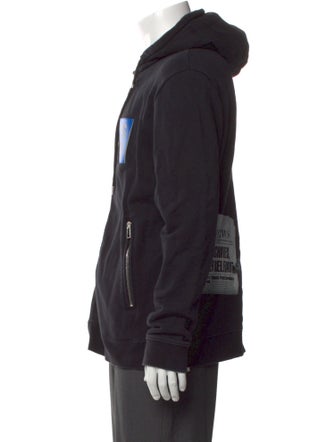 Raf Simons Graphic Print Crew Neck Hoodie