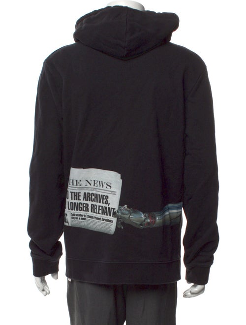 Raf Simons Graphic Print Crew Neck Hoodie