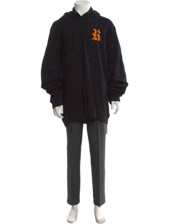Raf Simons 2023 R Embroidered Logo Hoodie