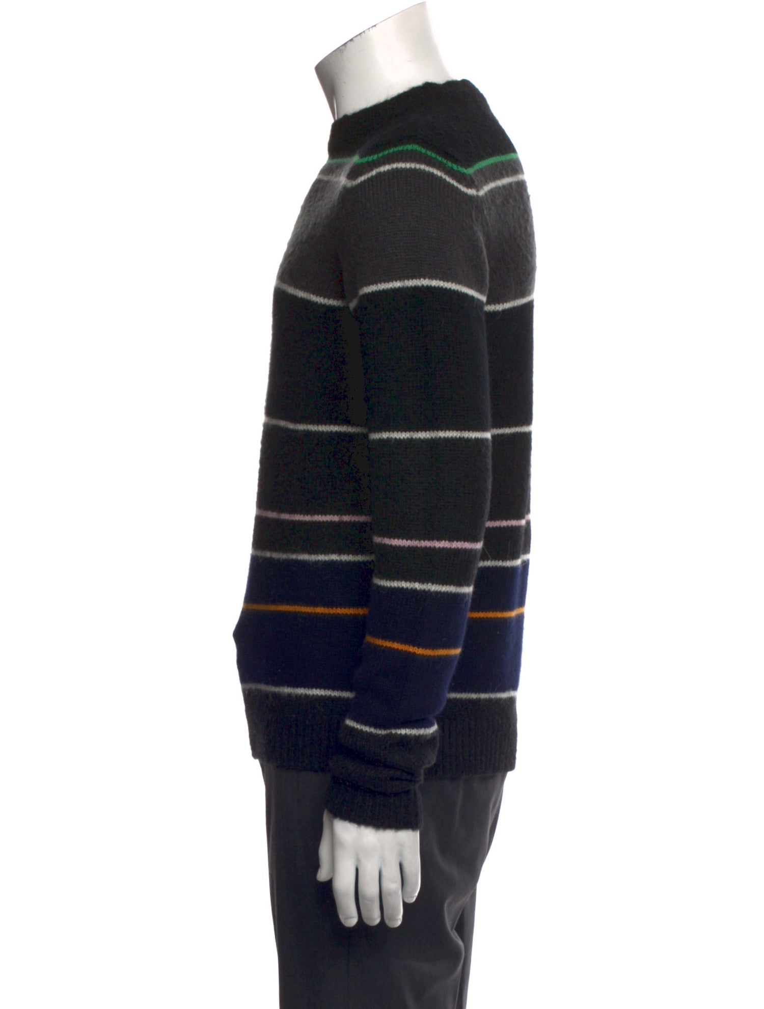 Raf Simons Striped Crew Neck Pullover