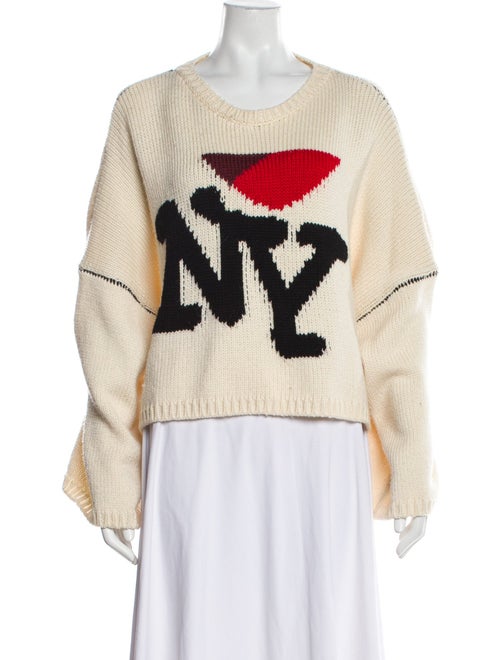 Raf Simons Wool Graphic Print Pullover