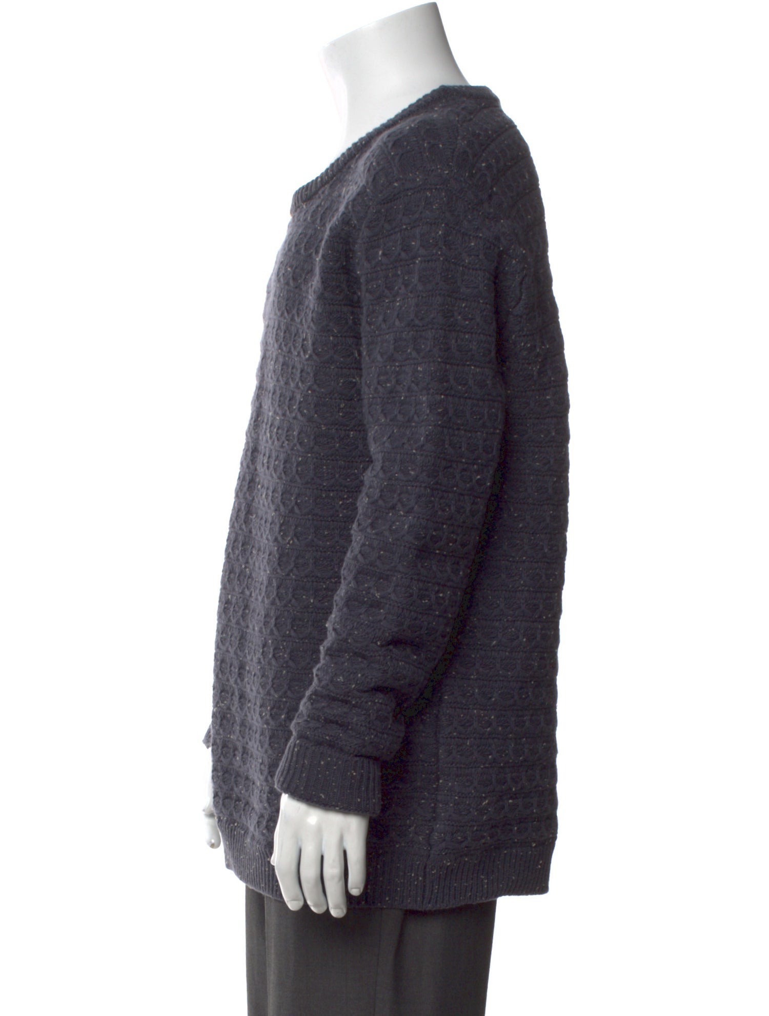 Raf Simons Merino Wool Scoop Neck Pullover