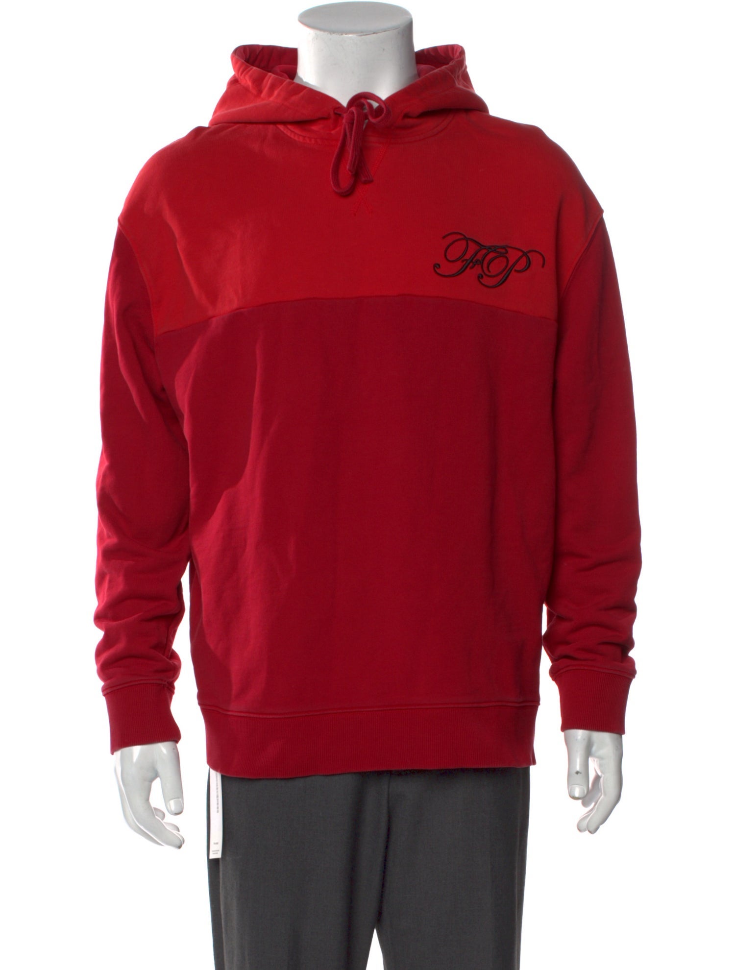 Raf Simons Colorblock Pattern Crew Neck Hoodie