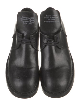 Raf Simons 2020 Text Derby Derby Shoes