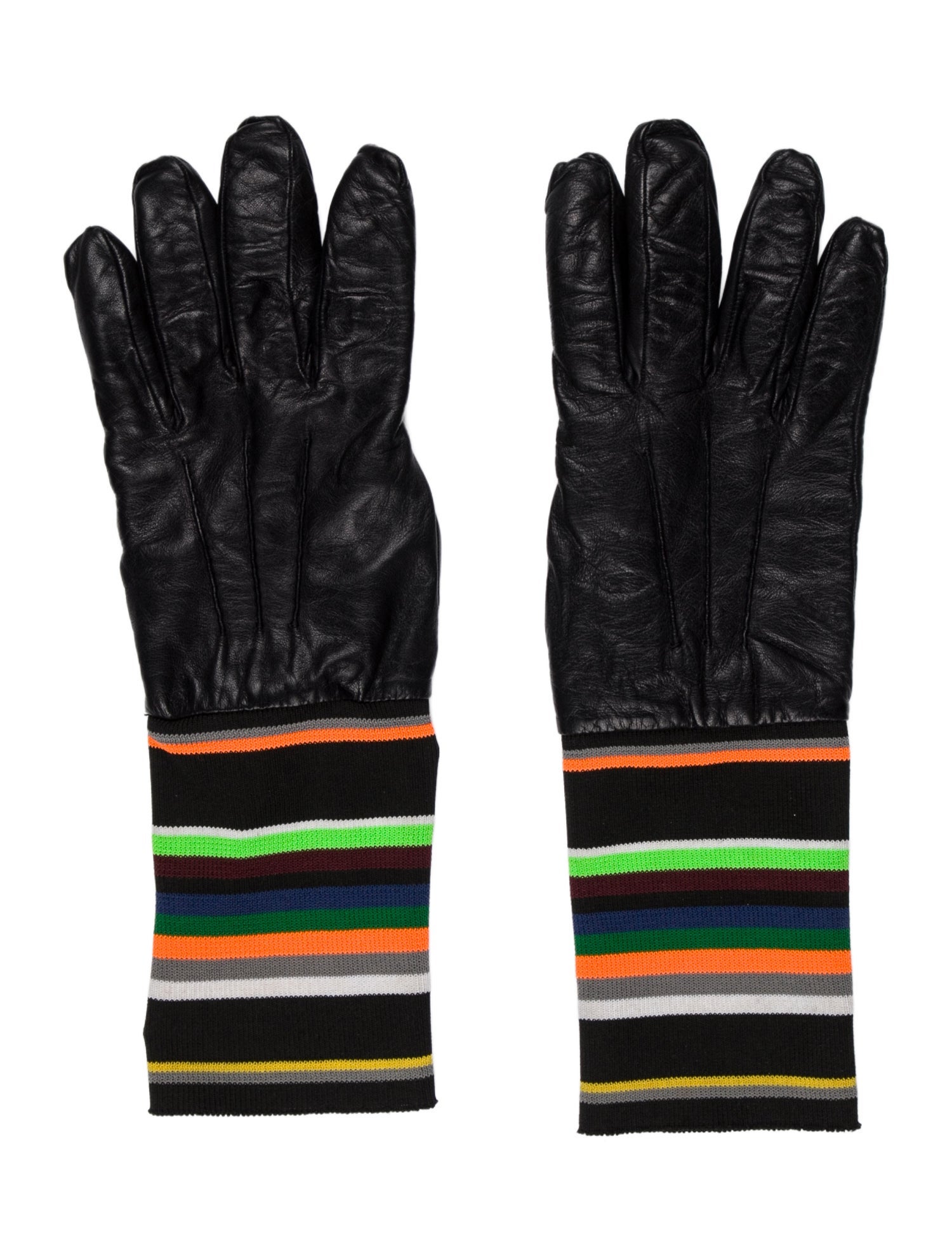 Raf Simons multi color gloves