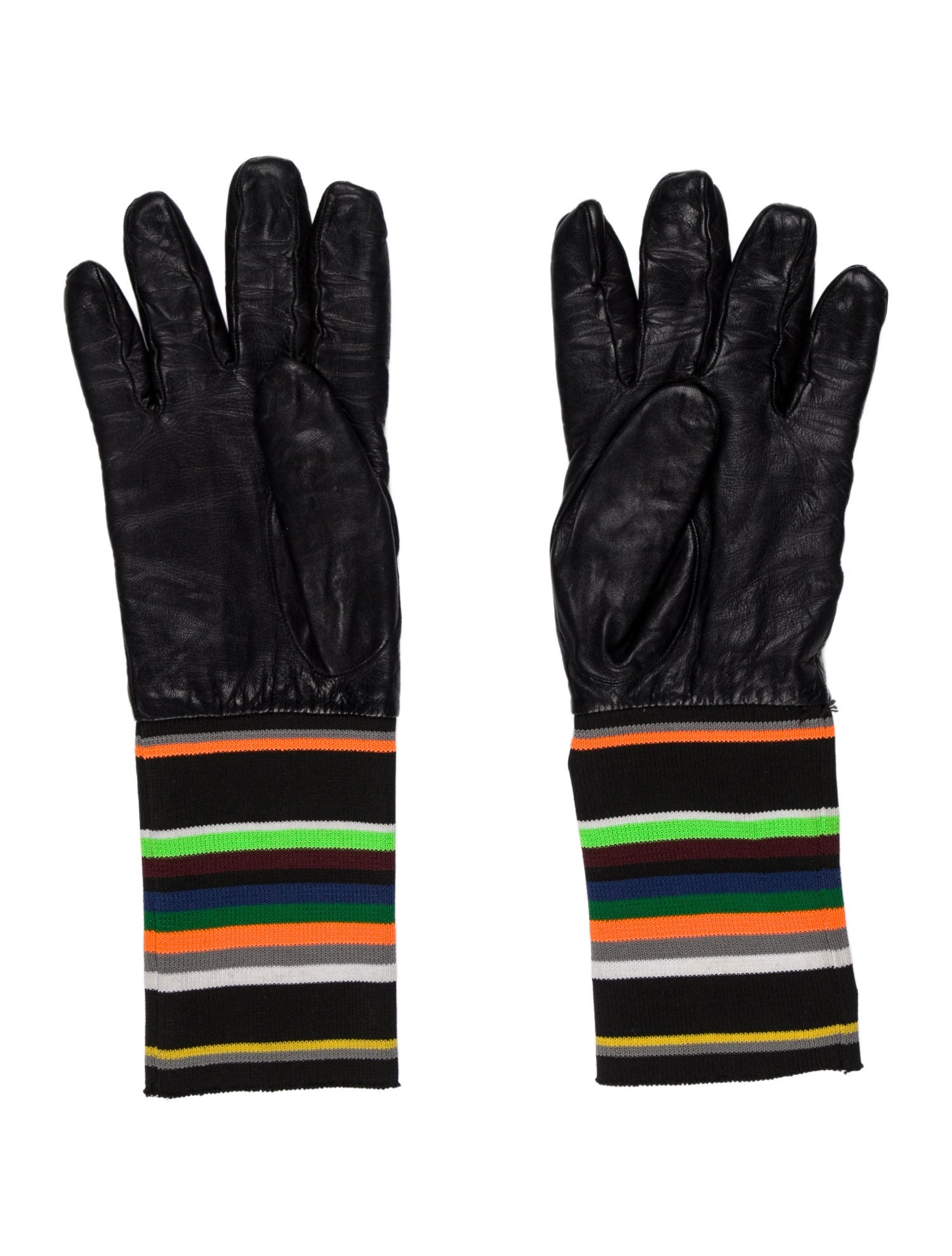 Raf Simons multi color gloves
