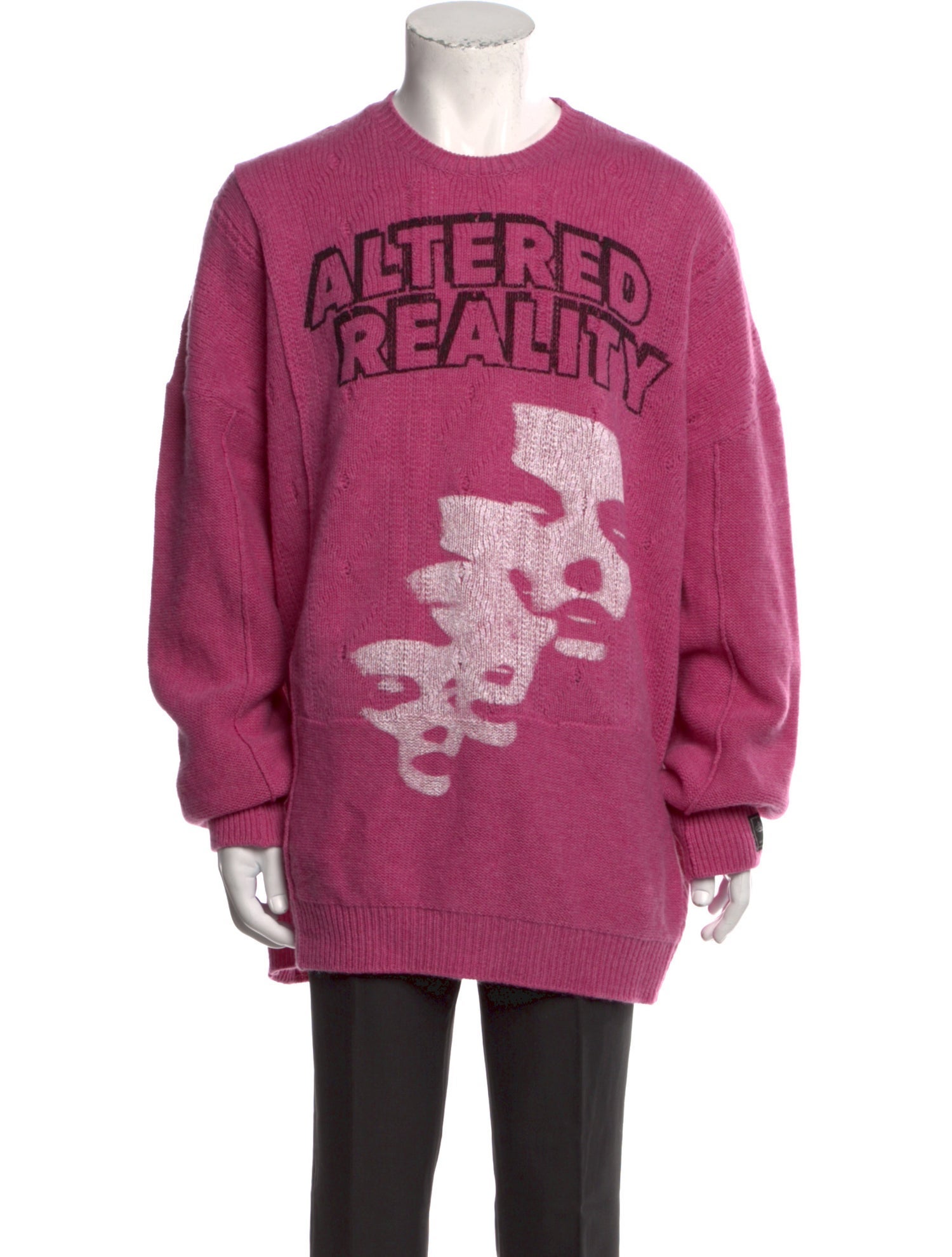 Raf Simons Merino Wool Graphic Print Pullover