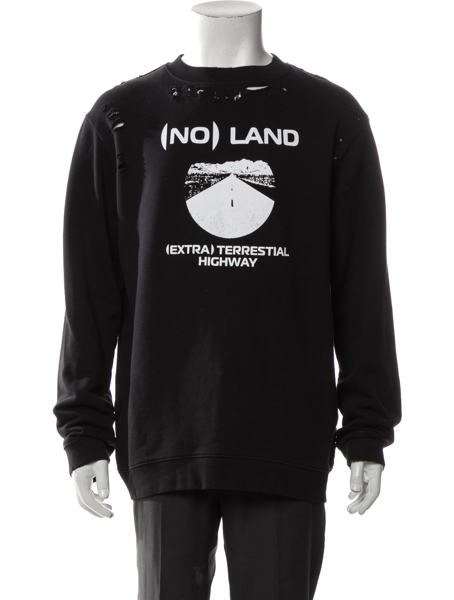 Raf Simons Graphic Print Crew Neck Sweatshirt