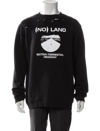 Raf Simons Graphic Print Crew Neck Sweatshirt