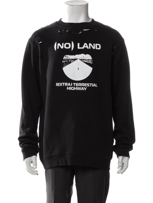 Raf Simons Graphic Print Crew Neck Sweatshirt