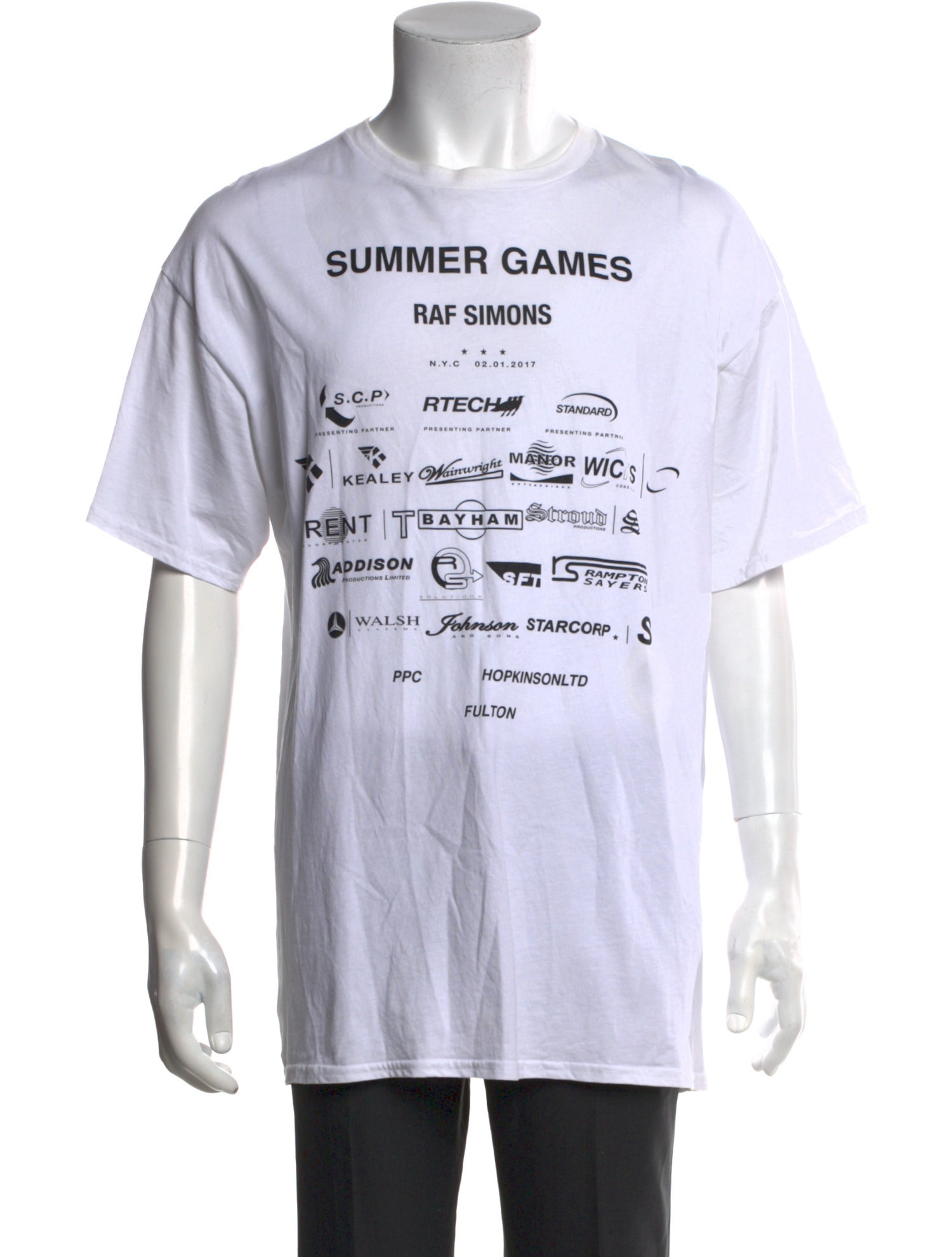 Raf Simons Graphic Print Crew Neck T-Shirt