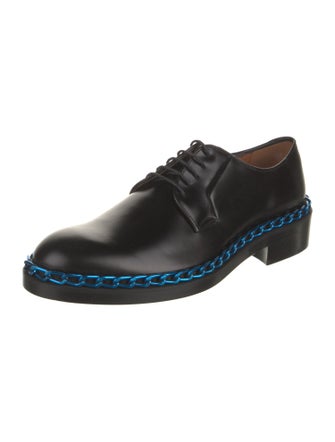Raf Simons Leather Chain-Link Accents Derby Shoes
