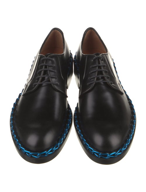 Raf Simons Leather Chain-Link Accents Derby Shoes