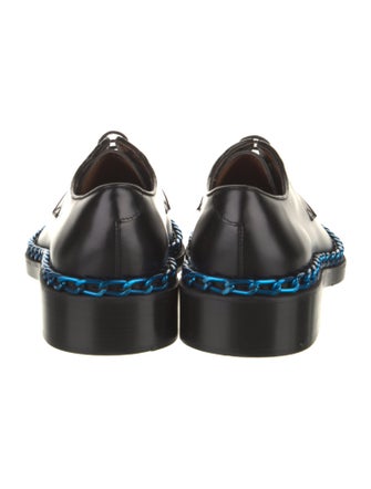 Raf Simons Leather Chain-Link Accents Derby Shoes