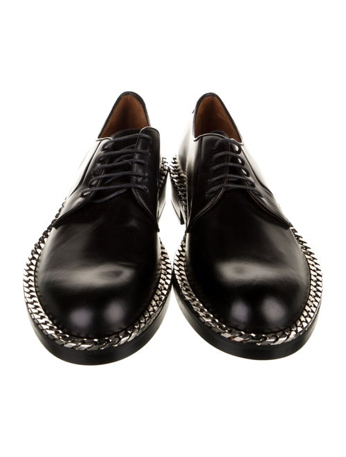 Raf Simons Leather Chain-Link Accents Oxfords