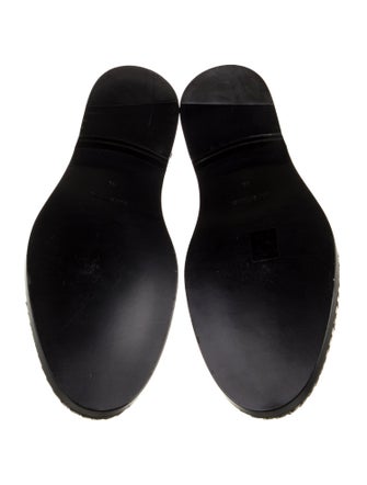 Raf Simons Leather Chain-Link Accents Oxfords