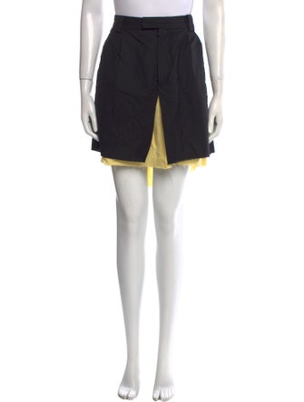 Raf Simons Fringe Trim Accent Knee-Length Skirt