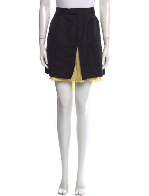 Raf Simons Fringe Trim Accent Knee-Length Skirt