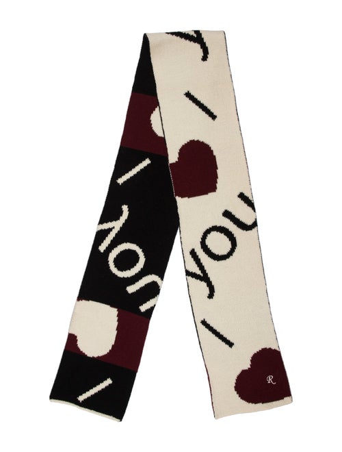 Raf Simons Wool Printed Scarf