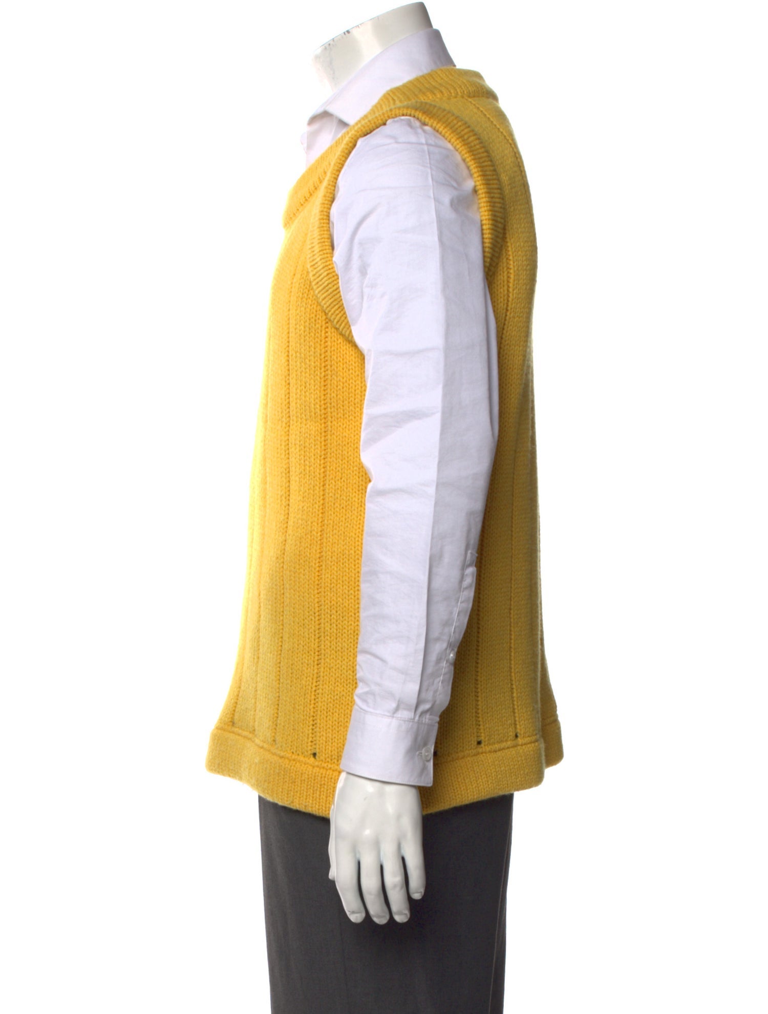 Raf Simons Scoop Neck Sleeveless Sweater Vest