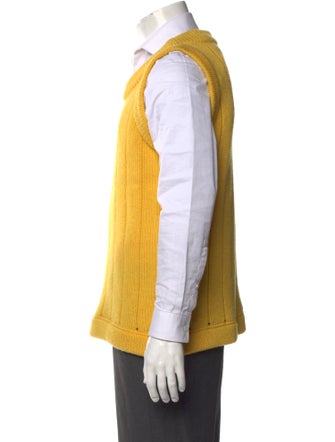 Raf Simons Scoop Neck Sleeveless Sweater Vest