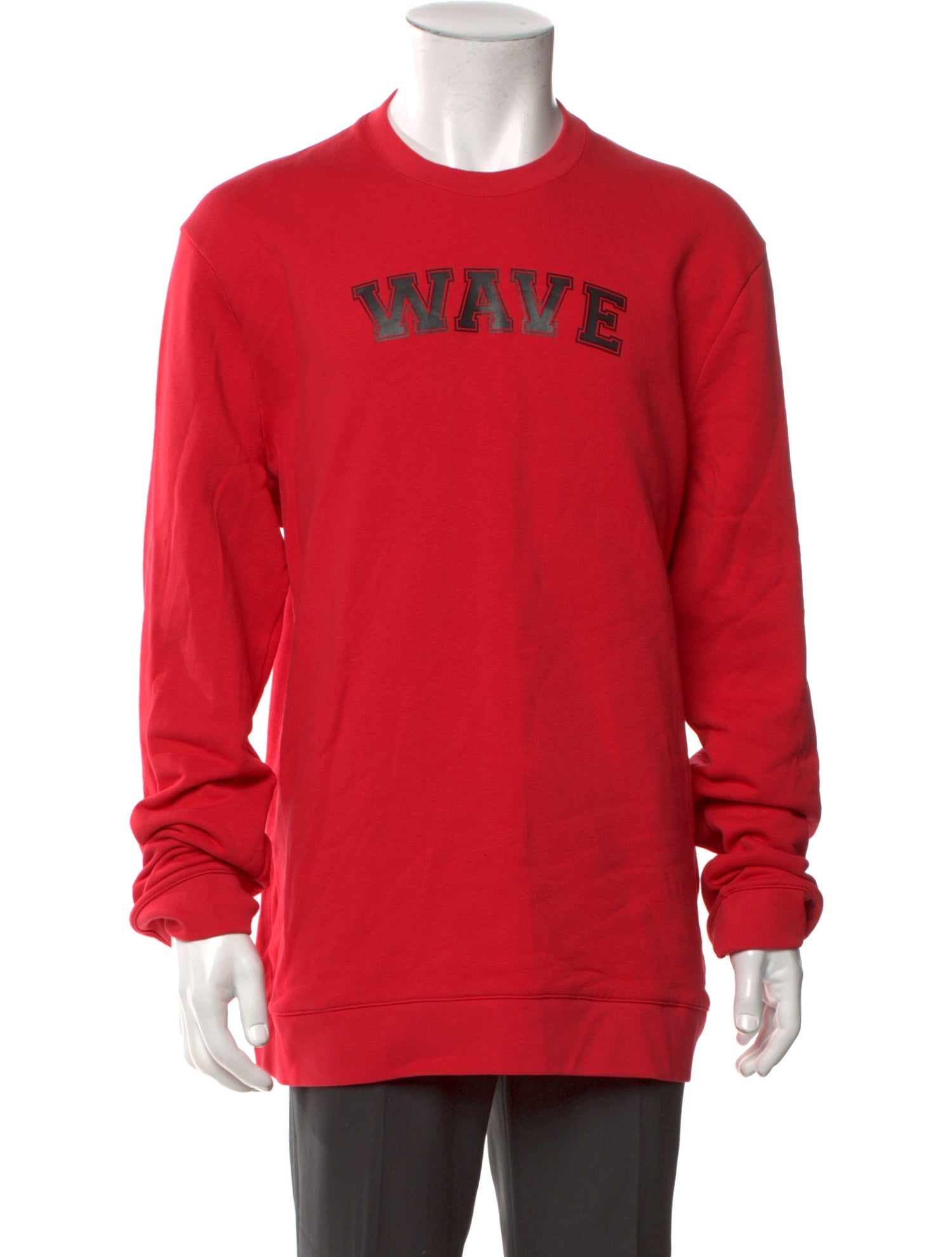 Raf Simons Graphic Print Crew Neck Sweatshirt