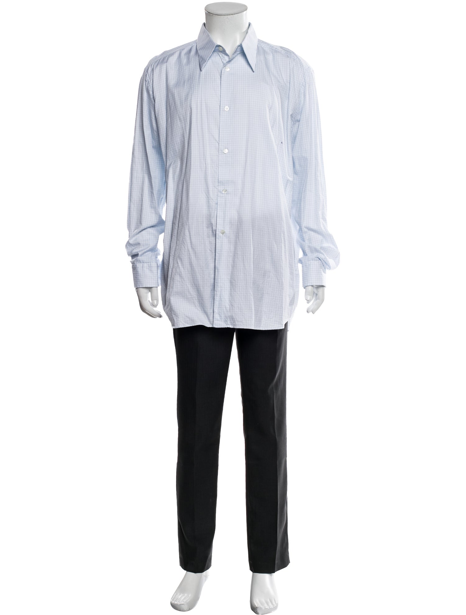 Raf Simons Striped Long Sleeve Dress Shirt