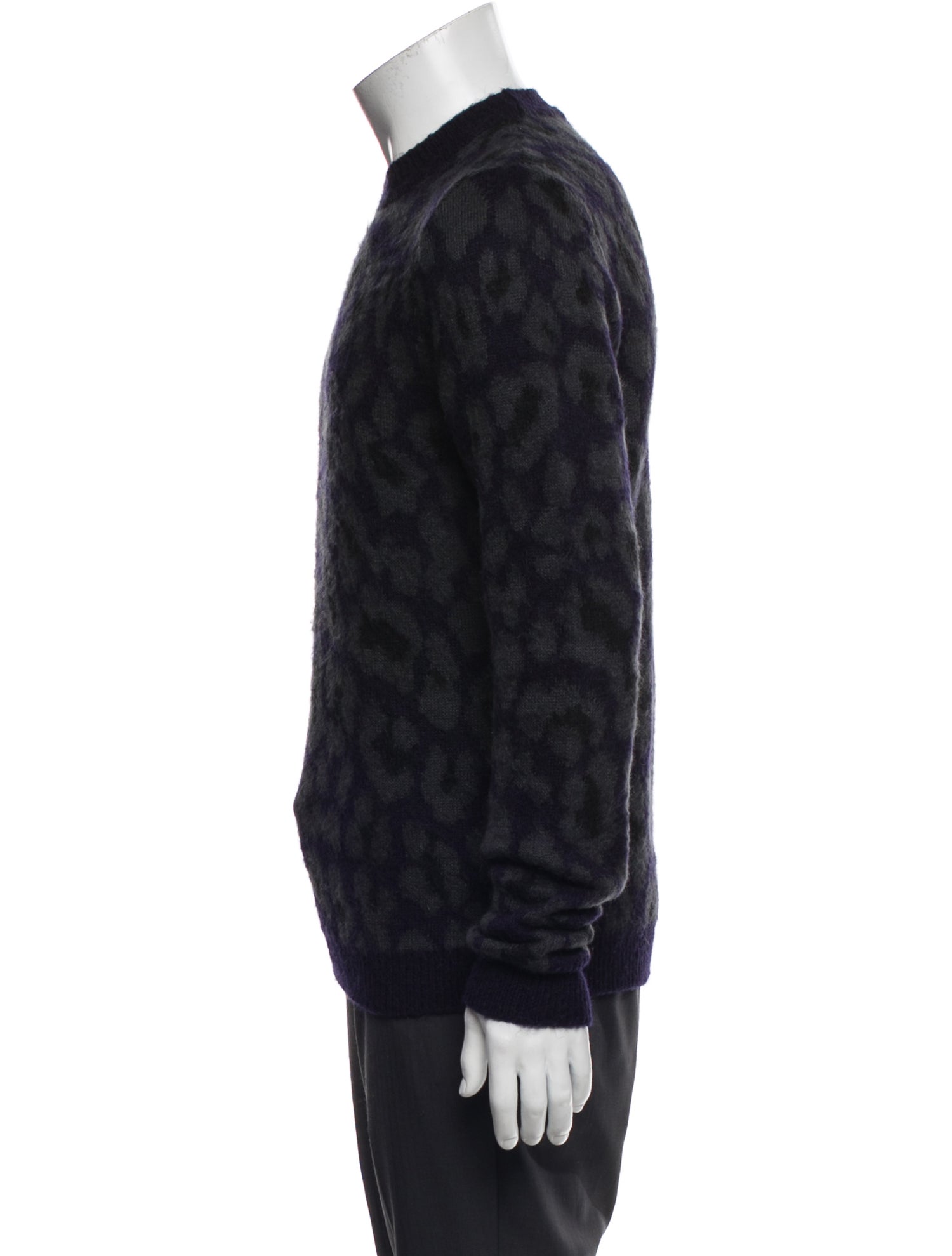 Raf Simons Animal Print Crew Neck Pullover