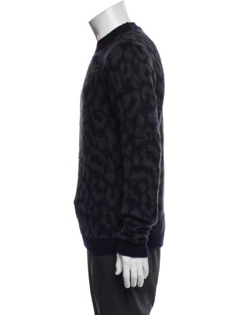 Raf Simons Animal Print Crew Neck Pullover