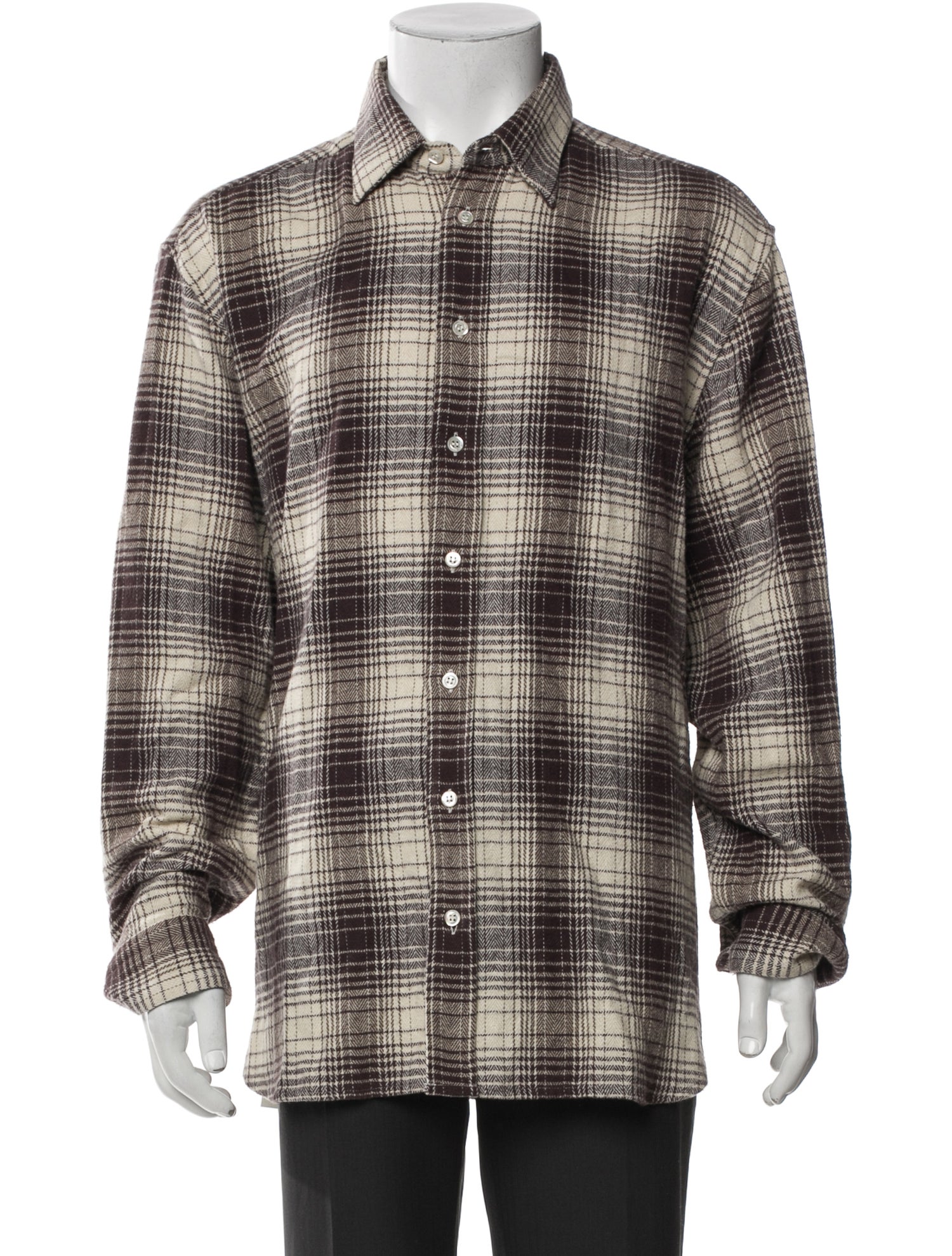 Raf Simons 2020 Plaid Print Shirt