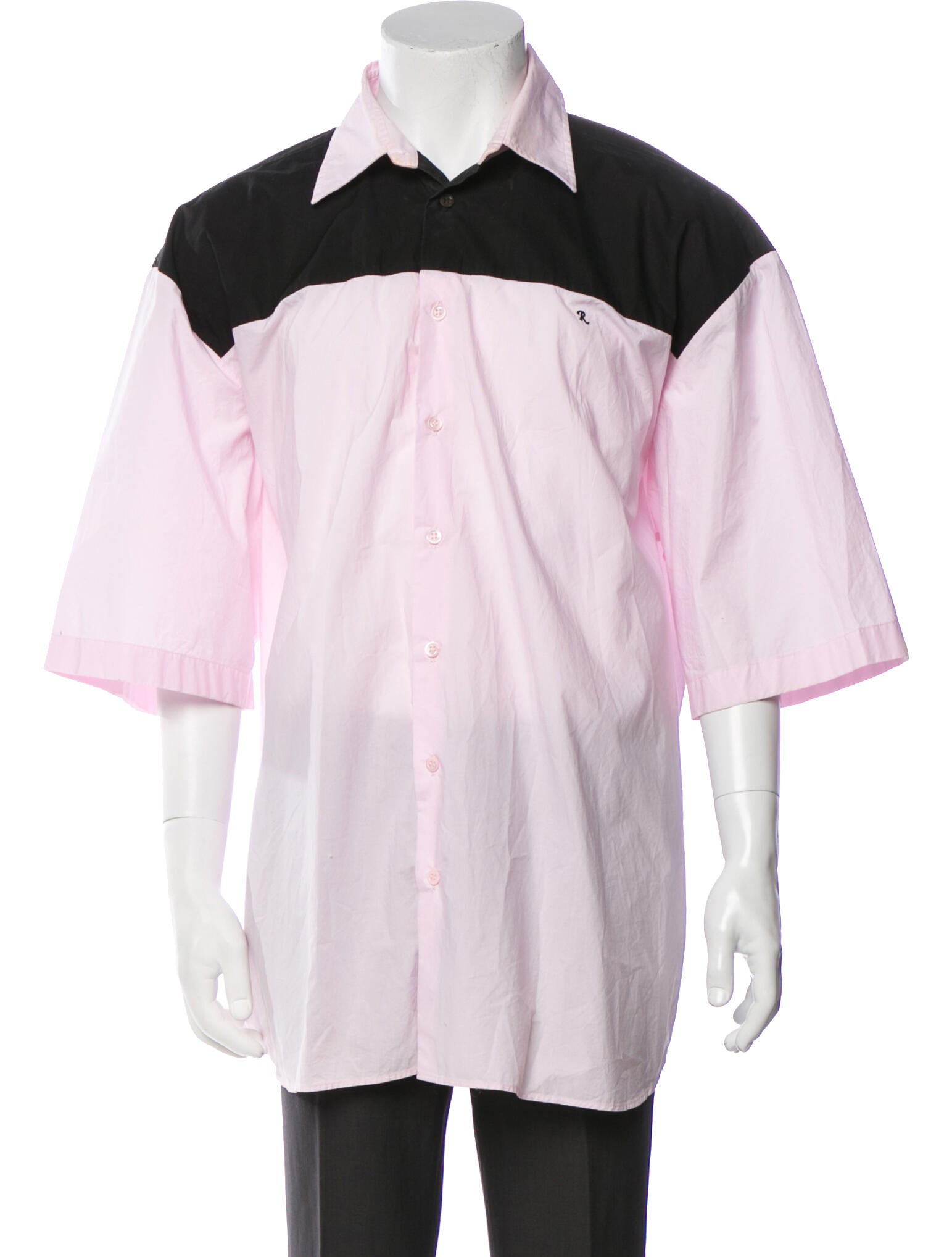 Raf Simons 2022 Colorblock Pattern Shirt