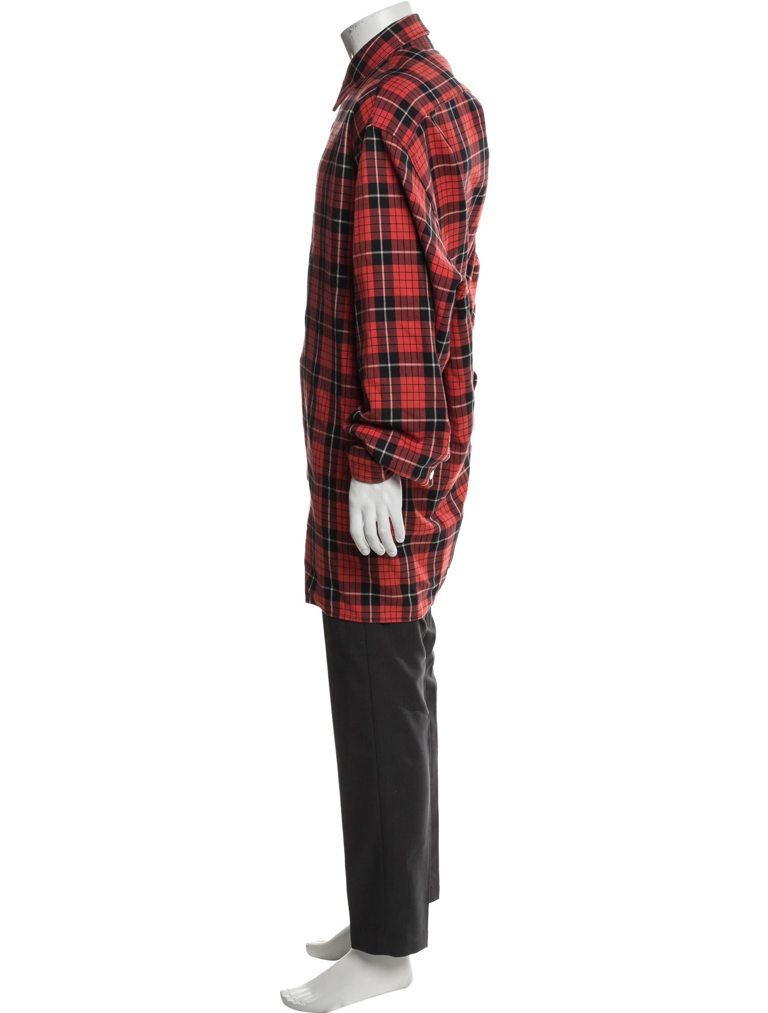Raf Simons 2018 Plaid Print Shirt