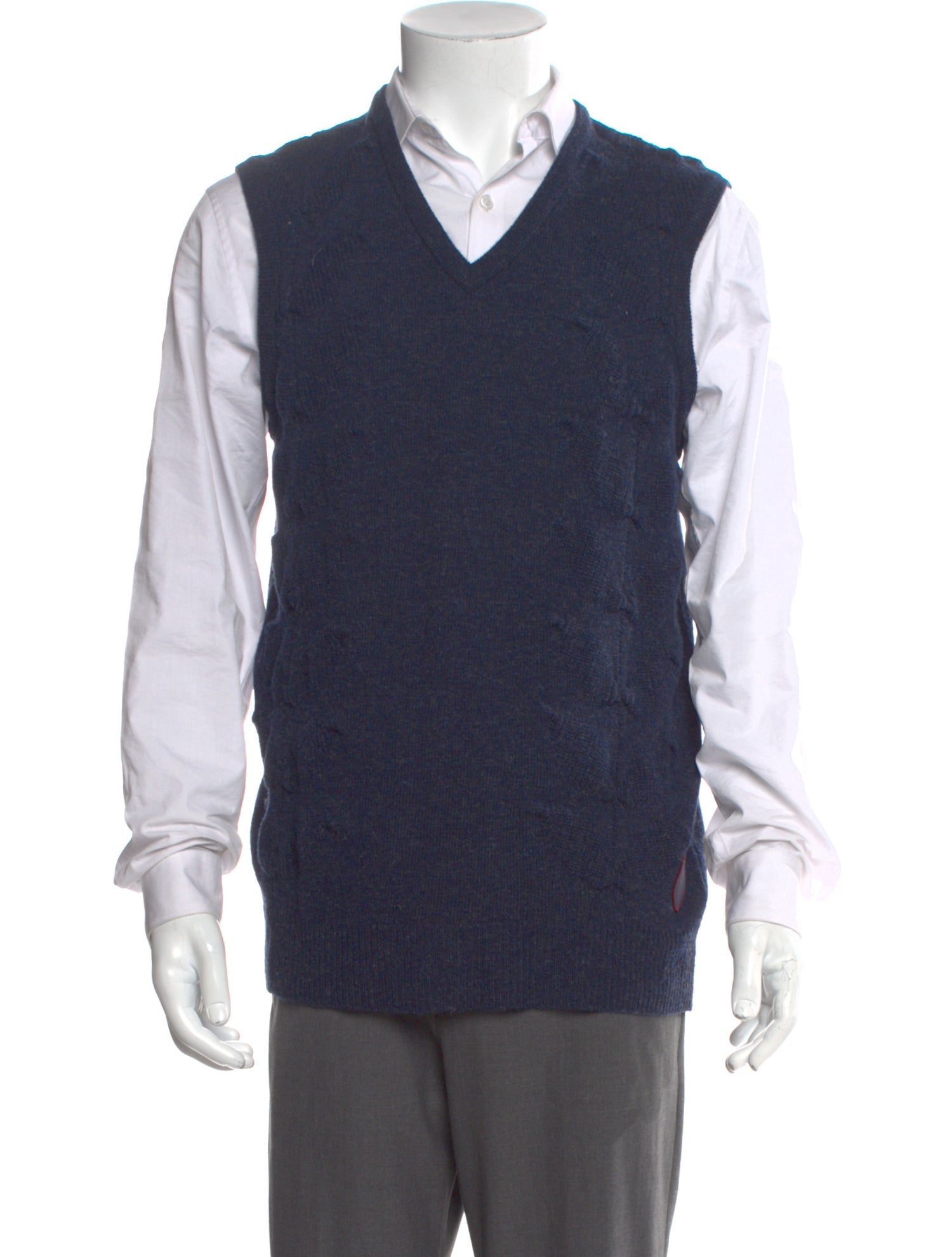 Raf Simons x Fred Perry Wool V-Neck Sweater Vest