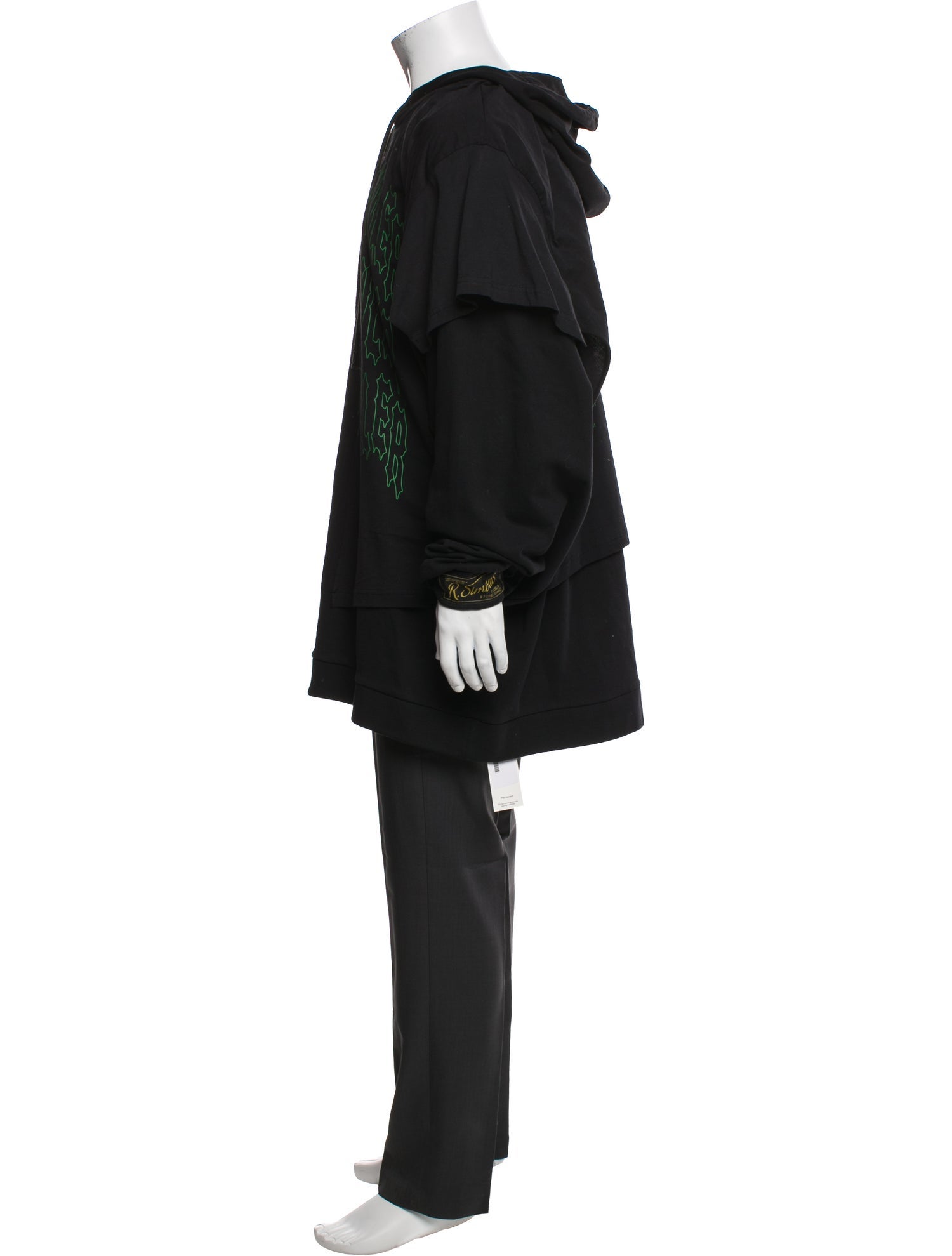 Raf Simons Graphic Print Crew Neck Hoodie