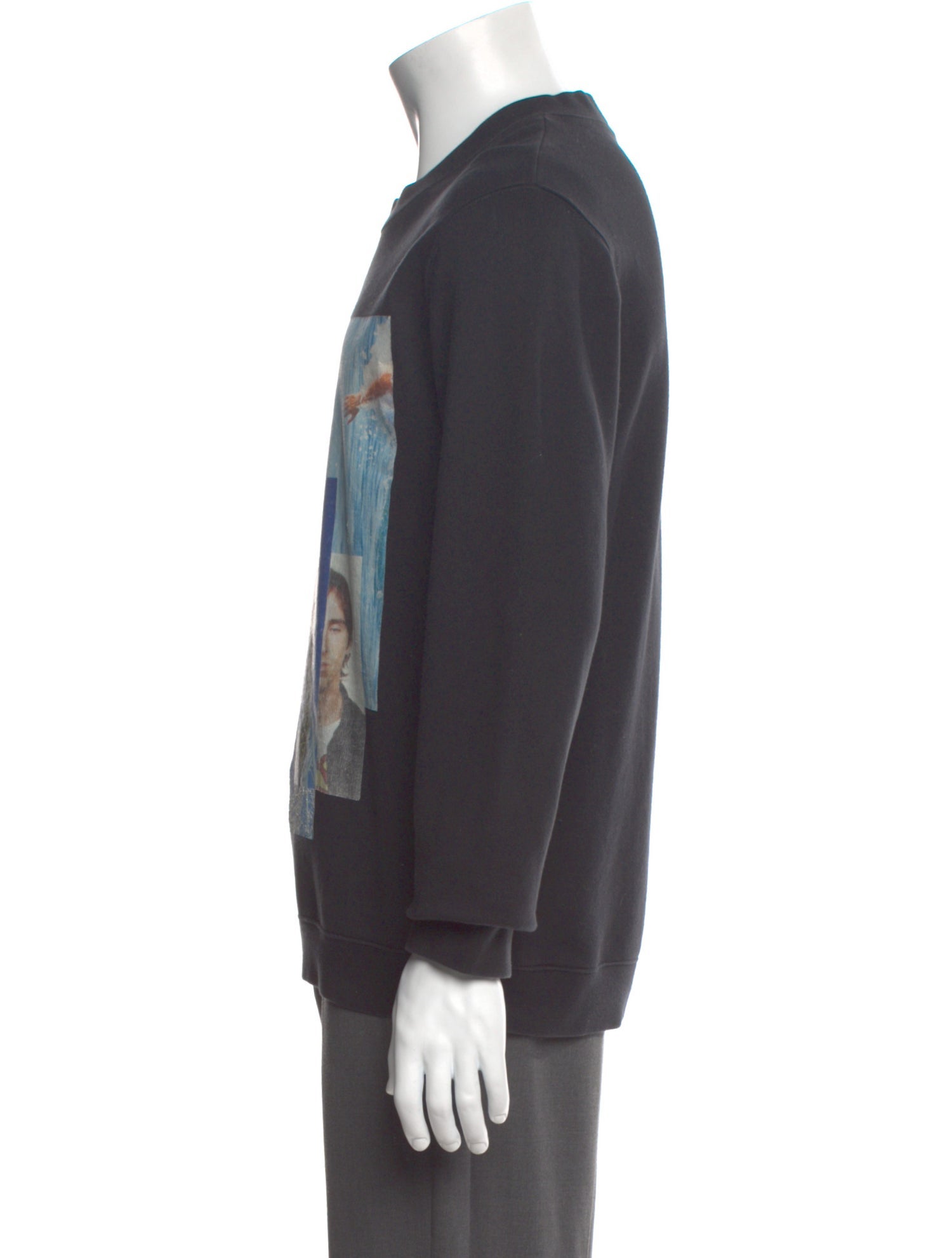 Raf Simons Graphic Print Crew Neck Sweatshirt