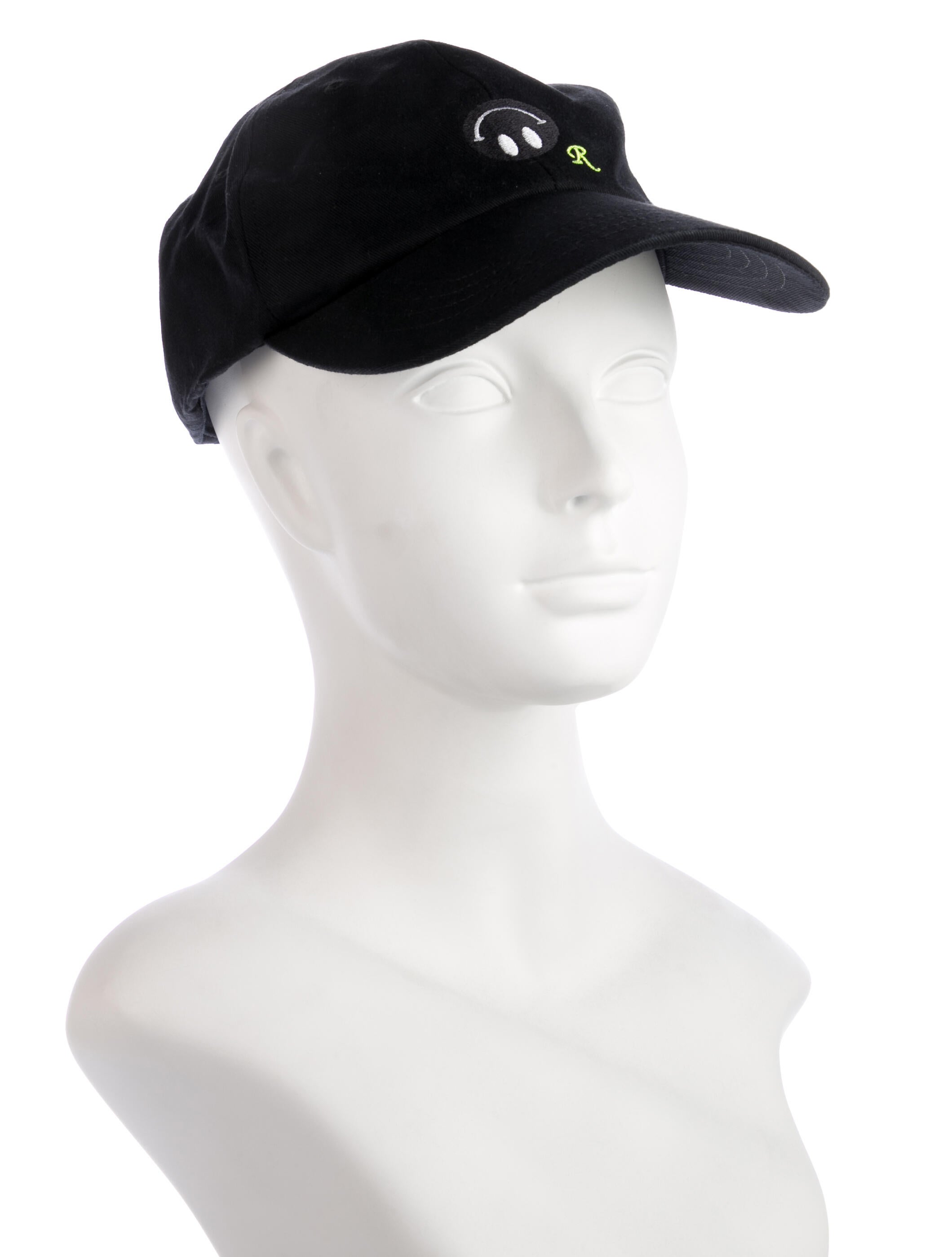 Raf Simons Cotton Embroidered Accent Cap