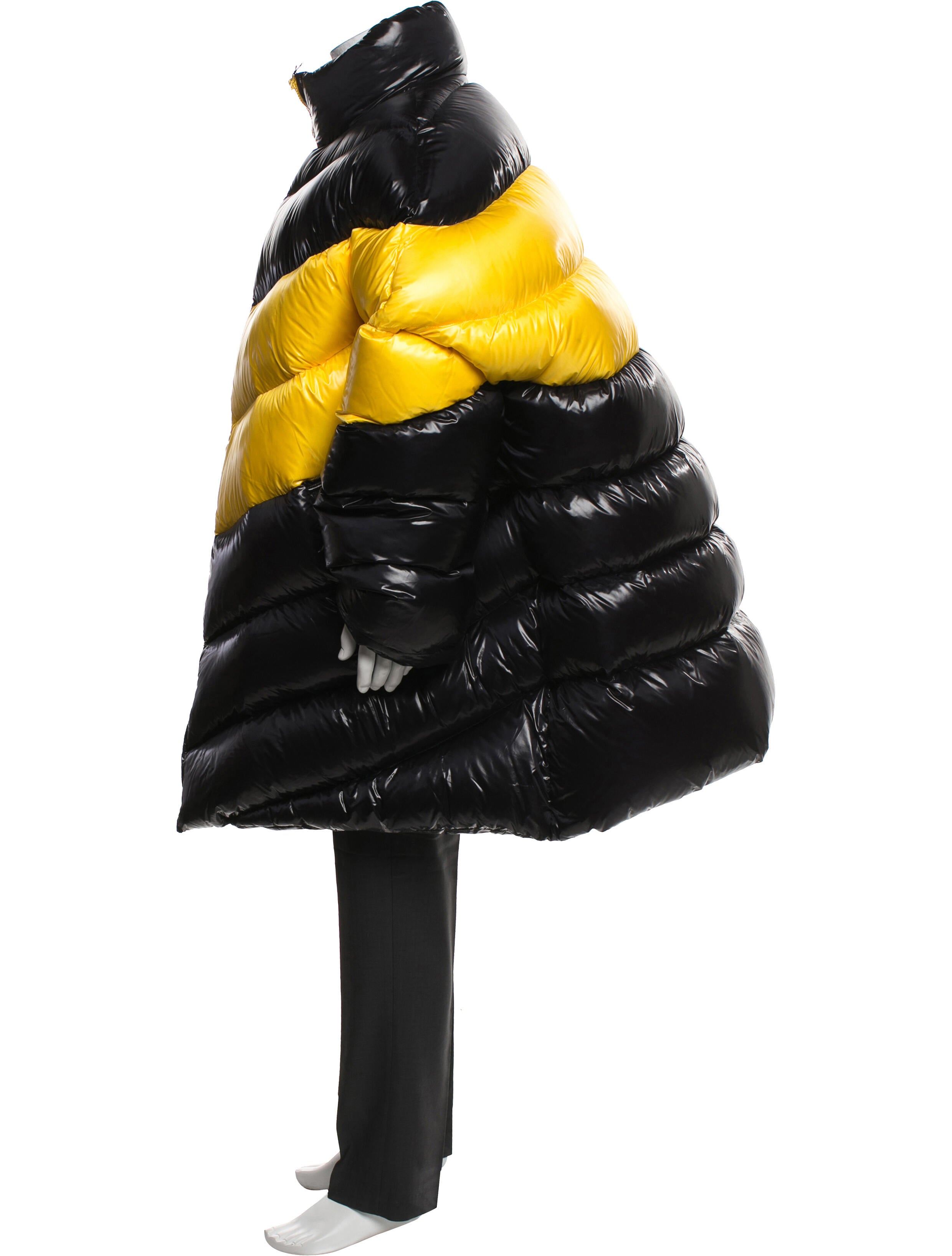 Raf Simons 2016 Colorblock Pattern Puffer Coat w/ Tags