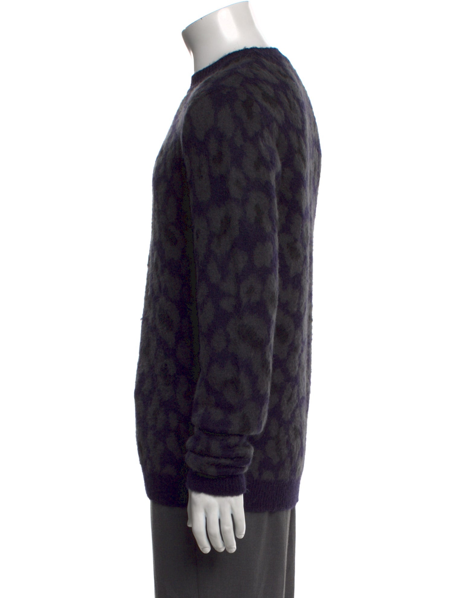 Raf Simons Animal Print Crew Neck Pullover