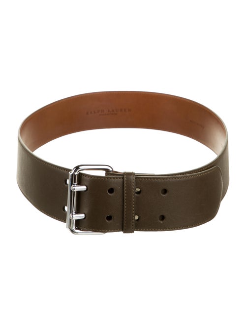 Ralph Lauren Collection Leather Wide Belt Brown