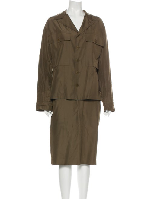 Ralph Lauren Collection Silk Skirt Set Green