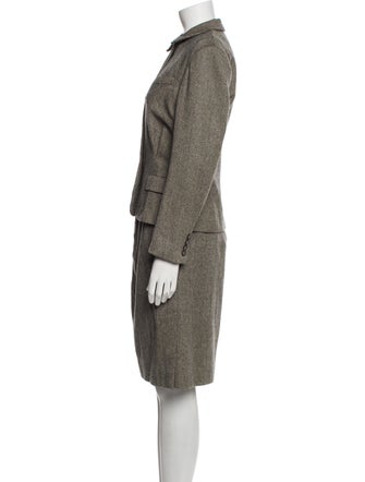 Ralph Lauren Collection Tweed Pattern Skirt Suit